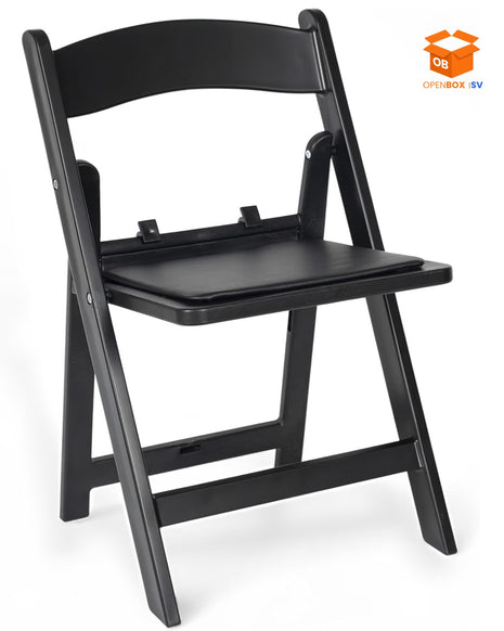 SILLA PLEGABLE INFANTIL  CON ASIENTO ACOLCHADO NEGRO