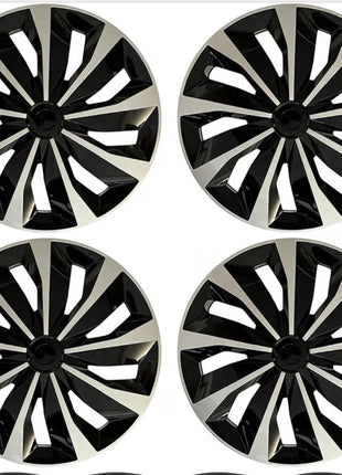 COPAS UNIVERSALES PREMIUM DE 16" ABS PLATEADO/NEGRO