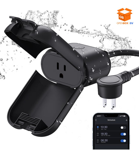 ENCHUFE INTELIGENTE EXTERIOR WIFI IP66 | COMPATIBLE CON ALEXA Y GOOGLE