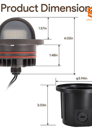 SET DE 4 LUCES SOLARES LED PARA JARDÍN - ESTILO FAROL BRONCE