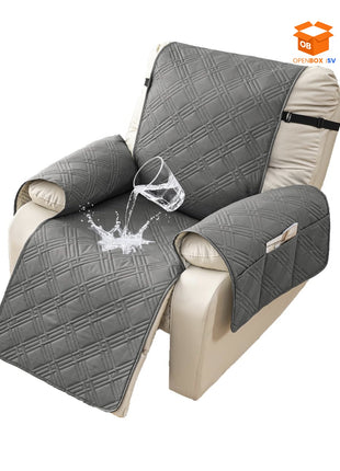 FUNDA CUBRE SILLÓN RECLINABLE IMPERMEABLE CON BOLSILLOS ORGANIZADORES
