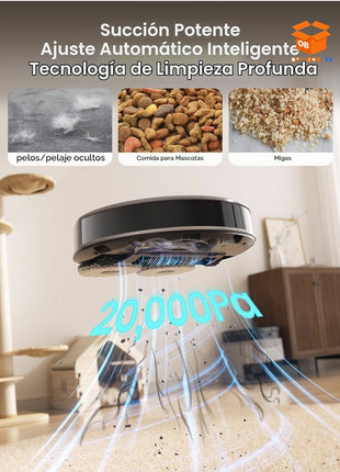 ROBOT ASPIRADOR Y FREGASUELOS LEFANT M3 CON BASE DE AUTOVACIADO WIFI 5G
