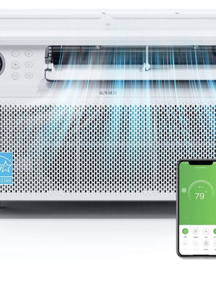 AIRE ACONDICIONADO DE VENTANA ROVSUN 8,000 BTU INVERTER SMART WI-FI – ENFRIAMIENTO RÁPIDO, ULTRA SILENCIOSO Y AHORRO DE ENERGÍA