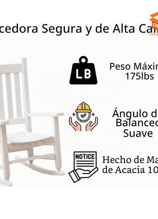 MECEDORA INFANTIL DE MADERA BLANCA