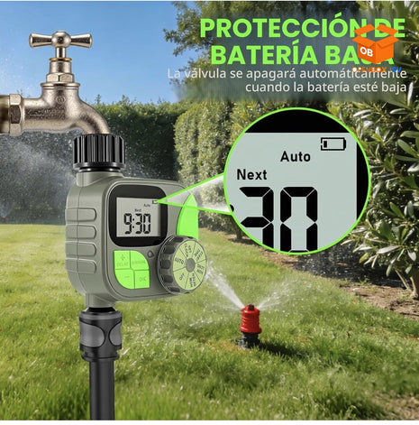 TEMPORIZADOR DE RIEGO AUTOMÁTICO PARA GRIFO - PROGRAMABLE DIGITAL 💧🌱