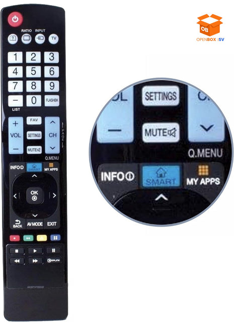 CONTROL REMOTO UNIVERSAL PARA TV LG  FÁCIL DE USAR
