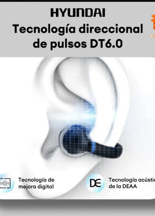 AURICULARES HYUNDAI INALÁMBRICOS CON GANCHO ROSA