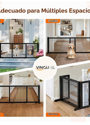 🐾 REJA DE SEGURIDAD EXTENSIBLE PARA MASCOTAS SIN PERFORAR