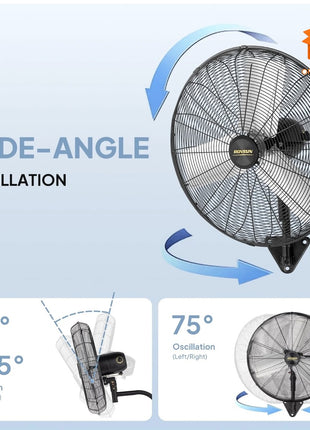 VENTILADOR INDUSTRIAL DE PARED ROVSUN 20''