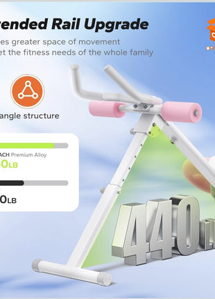 🔥 MÁQUINA ABDOMINAL PLEGABLE AB TRAINER ⚡ TONIFICA TU CUERPO EN CASA