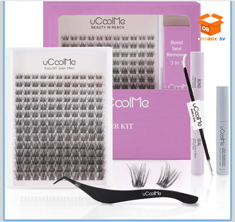 KIT DE PESTAÑAS POSTIZAS INDIVIDUALES SECRET | EFECTO NATURAL Y RIZO D (8-18 MM)