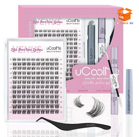 🔥 KIT DE PESTAÑAS EN CLUSTER UCOOLME VENUS - EFECTO SALÓN DIY ✨