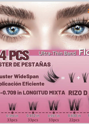 🔥 KIT DE PESTAÑAS EN CLUSTER UCOOLME VENUS - EFECTO SALÓN DIY ✨