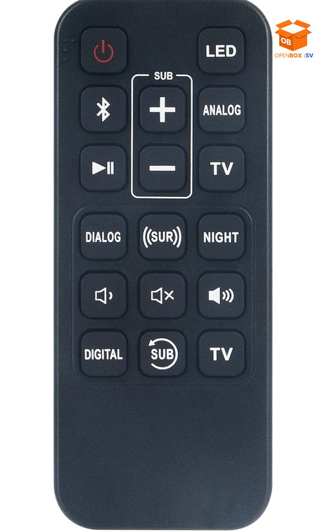 🔊 CONTROL REMOTO PARA BARRA DE SONIDO - BLUETOOTH Y SUB ⚡