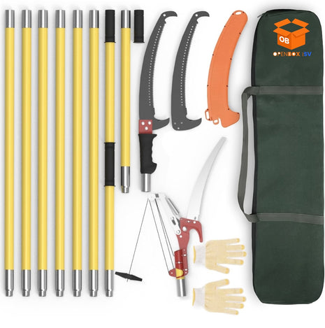 🌳 SERRUCHO TELESCÓPICO PODADOR DE ALTURA 7M ✂️ KIT COMPLETO