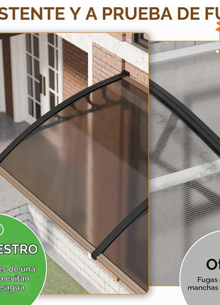 🔥 TOLDO MARQUESINA PROTECTORA DE POLICARBONATO EXTRA LARGO ✨
