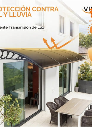 🔥 TOLDO MARQUESINA PROTECTORA DE POLICARBONATO EXTRA LARGO ✨