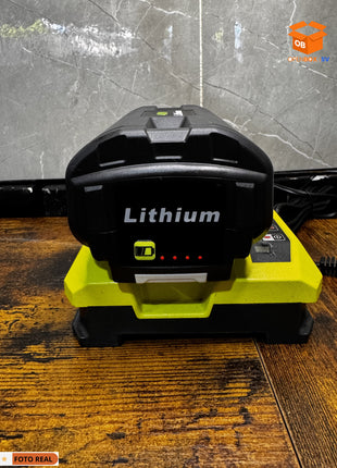 BATERÍA 40V LITIO 6.0AH + CARGADOR RÁPIDO COMPATIBLE - KIT DE ALTO RENDIMIENTO PARA HERRAMIENTAS