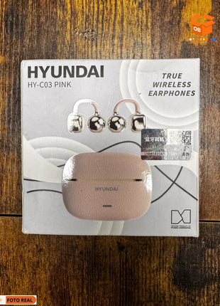 AURICULARES HYUNDAI INALÁMBRICOS CON GANCHO ROSA