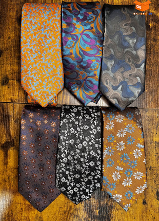 CORBATAS DE SEDA ESTAMPADAS PARA HOMBRE - SET ELEGANTE