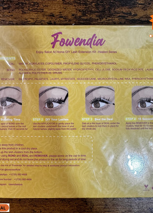 🔥 KIT DIY FOWENDIA EXTENSIONES DE PESTAÑAS CLUSTER ✨