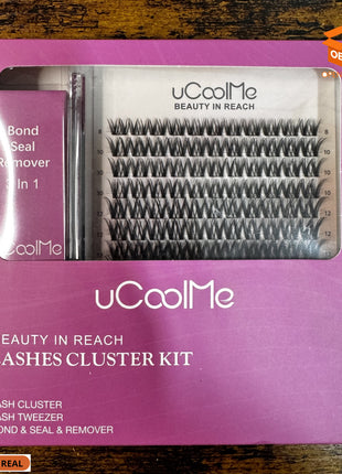 KIT DE PESTAÑAS POSTIZAS INDIVIDUALES SECRET | EFECTO NATURAL Y RIZO D (8-18 MM)