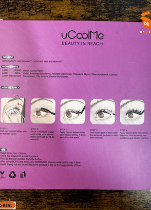 KIT DE PESTAÑAS POSTIZAS INDIVIDUALES SECRET | EFECTO NATURAL Y RIZO D (8-18 MM)