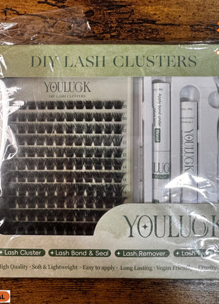 ✨ KIT DE PESTAÑAS DIY YOULUCK - EXTENSIONES EN RACIMO PROFESIONALES 🔥