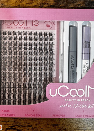 🔥 KIT DE PESTAÑAS CLUSTER UCOOLME DIY EFECTO SALÓN ✨