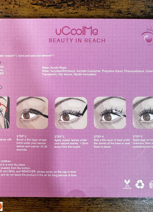 🔥 KIT DE PESTAÑAS EN CLUSTER UCOOLME VENUS - EFECTO SALÓN DIY ✨