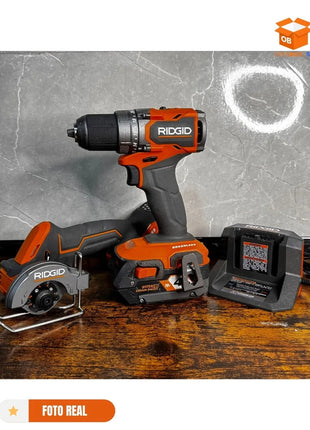 SET DE TALADRO Y MINI SIERRA INALAMBRICA MARCA RIDGID