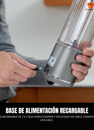 Licuadora NINJA portátil y accesorios, inalámbrica, recipiente de 18 onzas, licuadora personal para batidos
