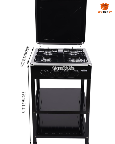 Cocina portatil de 4 quemadores