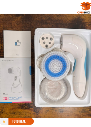 limpiador y masajeador facial electrico 5 en 1 para limpieza profunda