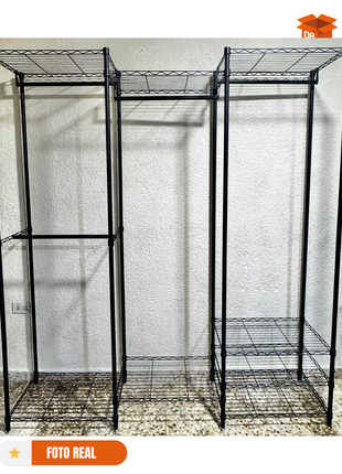 🧺 Estante Organizador de 6 Niveles con Barras Colgantes – Gran Capacidad y Máxima Resistencia