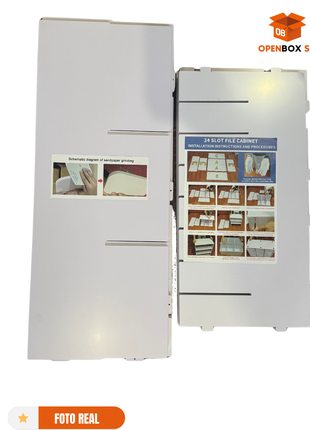 Organizador de libros, revistas y cartas, con 24 compartimentos