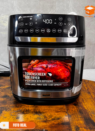 Horno Freidora de Aire extra grande de 12.6L| 10 en 1