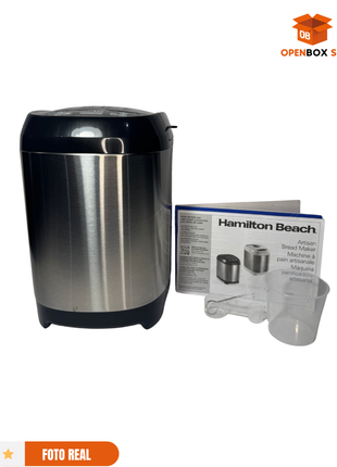 Hamilton Beach Máquina eléctrica digital para hacer pan artesanal y sin gluten, capacidad de 2 libras, 14 ajustes