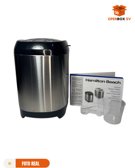 Hamilton Beach Máquina eléctrica digital para hacer pan artesanal y sin gluten, capacidad de 2 libras, 14 ajustes