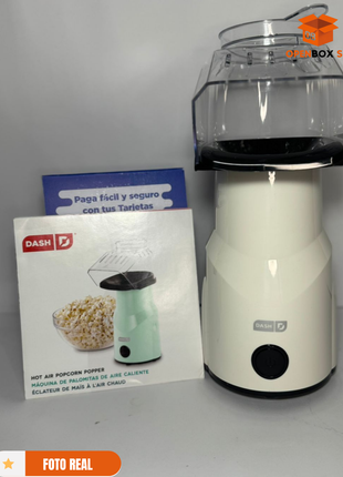 Palomitera - Palomitas de maíz con capacidad para 16 tazas, cocción sin aceite, bandeja de fusión de mantequilla integrada