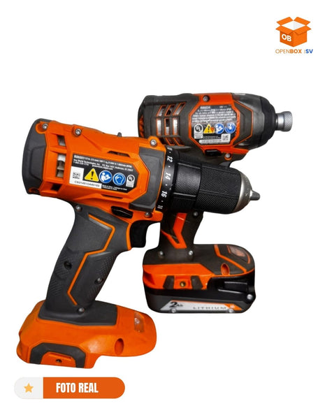 COMBO DE TALADRO Y ATORNILLADOR MARCA RIDGID