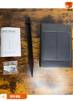 lámpara solar exterior LED