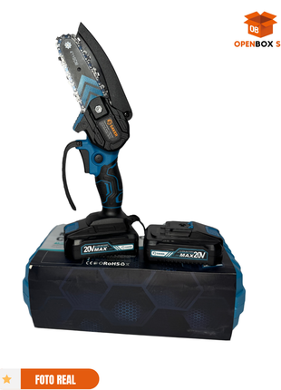 Mini motosierra eléctrica y portátil de 6 pulgadas, para podar ramas de árboles, usar en hogar y jardín
