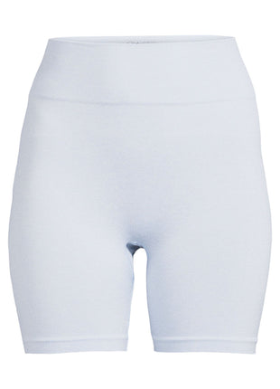 LEGGIN CORTO SIN CONSTURA COLOR CELESTE MARCA CHLOE TING