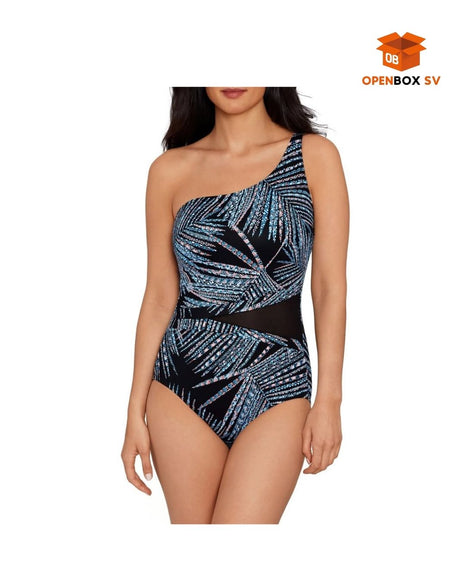 Traje de Baño de Una Pieza Asimétrico con Tirante Extra