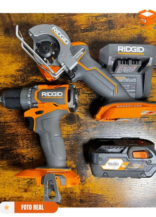 SET DE TALADRO Y MINI SIERRA INALAMBRICA MARCA RIDGID