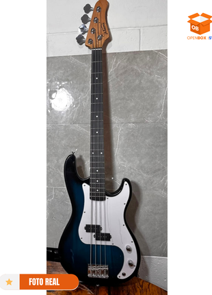 Bajo Eléctrico 4 Cuerdas con Funda | Nuevo | azul oscuro