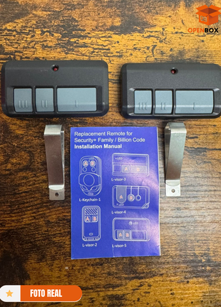 Control Remoto Universal para Puerta de Garaje (Paquete de 2)