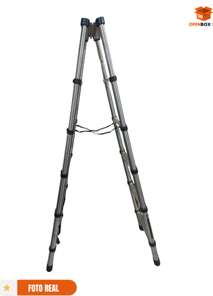 ESCALERA TELESCOPICA CON CORREAS DE SEGURIDAD