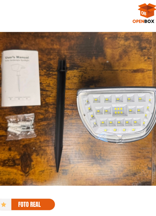 lámpara solar exterior LED